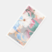 Waterverf Abstracte bloemen 1 Servet (Hoek)