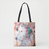 Waterverf Abstracte bloemen 1 Tote Bag (Voorkant)