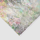 Waterverf Abstracte bloemen nabij de Pond Tissuepapier (Detail)