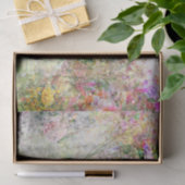 Waterverf Abstracte bloemen nabij de Pond Tissuepapier (Geschenk)