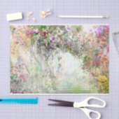 Waterverf Abstracte bloemen nabij de Pond Tissuepapier (Craft)