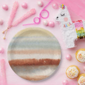 Waterverf Abstracte Boho Papieren Bordje (Feest)