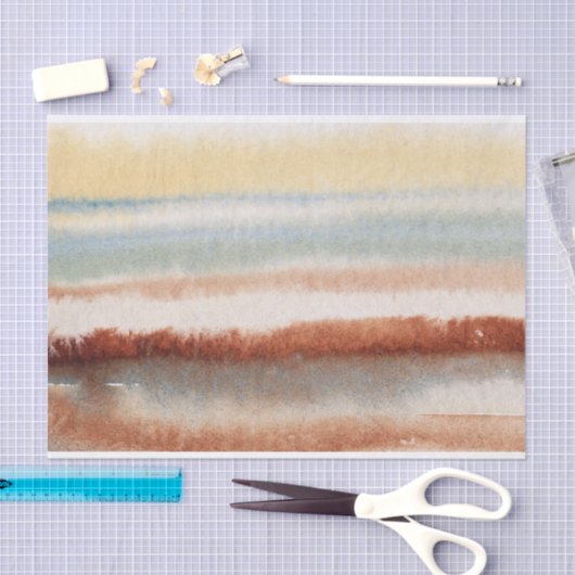 Waterverf Abstracte Boho Tissuepapier (Craft)