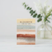 Waterverf Abstracte Boho Veroorkaart Visitekaartje (Staand voorkant)