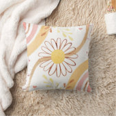 Waterverf Abstracte botanische bloem en regenboog Kussen (Deken)