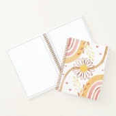 Waterverf Abstracte Botanische Bloem Regenboog Kin Notitieboek (Binnen)