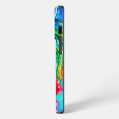 waterverf abstracte eenhoornvlam iPhone hoesje (Linkerkant)