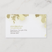 Waterverf Abstracte Elegante Koele Gele Natuur Visitekaartje (Achterkant)