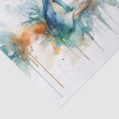 Waterverf Abstracte familie Tissuepapier (Detail)