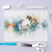 Waterverf Abstracte familie Tissuepapier (Craft)