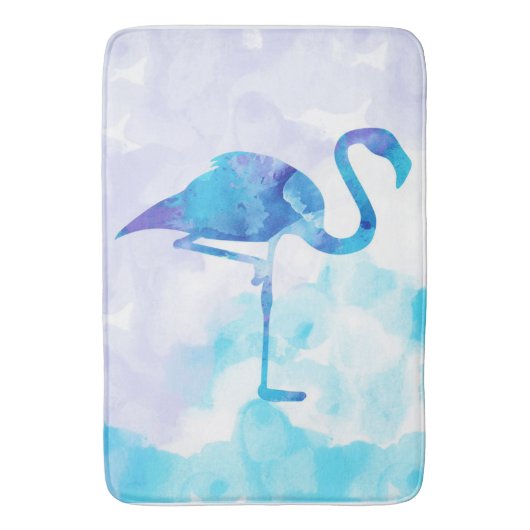 Waterverf Abstracte Flamingo Gifts Liefhebbers Badmat (Voorkant Verticaal)