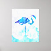 Waterverf Abstracte Flamingo Gifts Liefhebbers Canvas Afdruk (Voorkant)