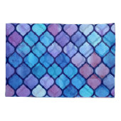 Waterverf Abstracte Geometrische Arabische Tegels Kussensloop (Achterkant)