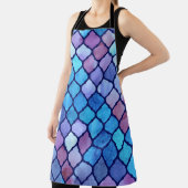 Waterverf Abstracte Geometrische Arabische Tegels Schort (Insitu)