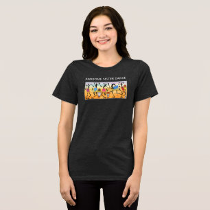 Waterverf Abstracte Geweldige Zuster Dans T-shirt