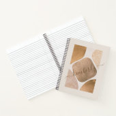 Waterverf Abstracte Glittery Shapes Name Notitieboek (Binnen)