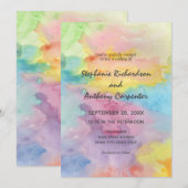 Waterverf Abstracte grillige kleurrijke leuke brui Kaart (Voorkant / Achterkant)