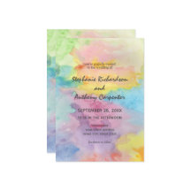 Waterverf Abstracte grillige kleurrijke leuke brui