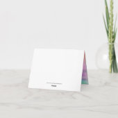 Waterverf Abstracte heldere kleurrijke regenboog Bedankkaart (Achterkant)