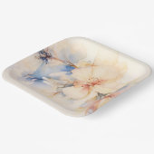 Waterverf Abstracte Hondenhouten Bloemen Papieren Bordje (Gebogen)