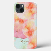 Waterverf Abstracte Ice Cream Kleurrijke Jouw naam Case-Mate iPhone Case (Achterkant)