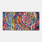 Waterverf Abstracte ingewikkelde patronen Bureaumat (Voorkant)