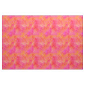 Waterverf Abstracte inkt roze Sinaasappel Stof (Yard (91,4 cm))