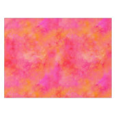 Waterverf Abstracte inkt roze Sinaasappel Tafelkleed (Voorkant (Horizontaal))