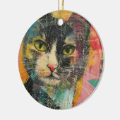 Waterverf  Abstracte kat (6) Keramisch Ornament (Links)