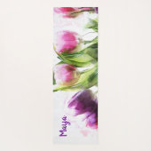 Waterverf Abstracte kleurrijke achtergrond Yogamat (Achterkant)