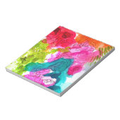 Waterverf abstracte kunst notitieblok (Linkerzijde)