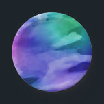 Waterverf Abstracte Kunst Paarse Blauwe Groene Par Papieren Bordje<br><div class="desc">Waterverf Wassen Abstract Art Paarse Blauw Groen</div>