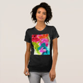Waterverf abstracte kunst t-shirt (Voorkant volledig)