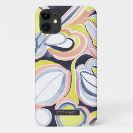 Waterverf Abstracte Kunst Telefoonhoes met botanis Case-Mate iPhone Case