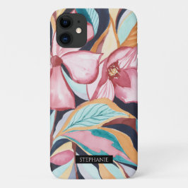 Waterverf Abstracte Kunst Telefoonhoes met botanis Case-Mate iPhone Case