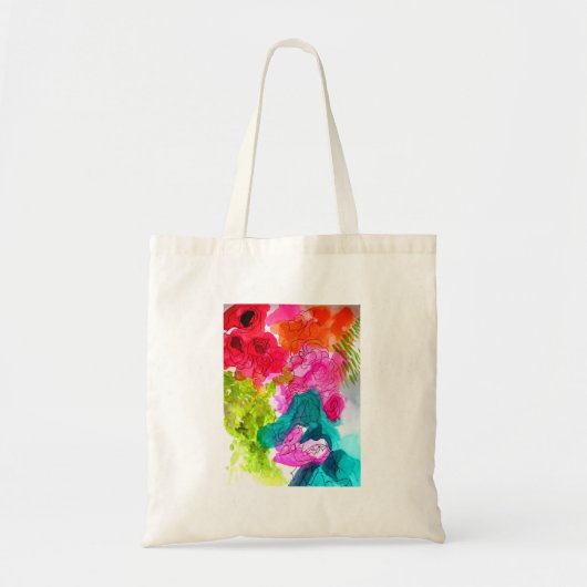 Waterverf abstracte kunst tote bag (Voorkant)