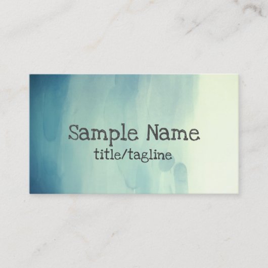 waterverf abstracte kunst voor visitekaartjes (Voorkant)