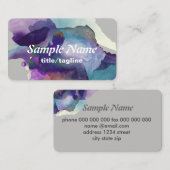 waterverf abstracte kunst voor visitekaartjes (Voorkant / Achterkant)