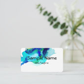 waterverf abstracte kunst voor visitekaartjes (Staand voorkant)