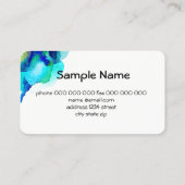 waterverf abstracte kunst voor visitekaartjes (Achterkant)