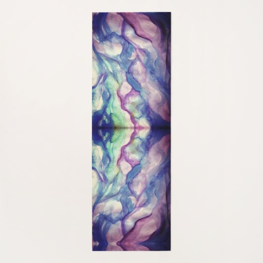 Waterverf Abstracte kunst Yogamat (Achterkant)