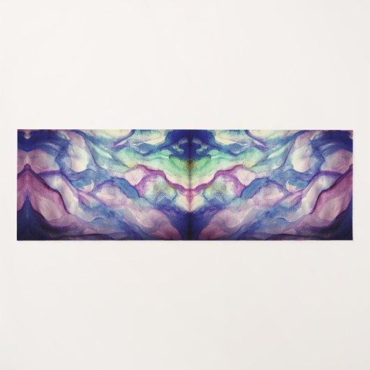Waterverf Abstracte kunst Yogamat (Voorkant (horizontaal))