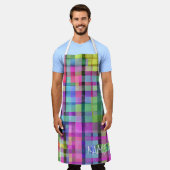 Waterverf Abstracte KunstNAAM Kleurrijke Plezier Schort (Gedragen)