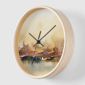 Waterverf Abstracte Landschapsboskunst (Hoek)