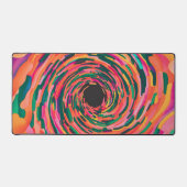 Waterverf Abstracte levendige tinten Bureaumat (Voorkant)