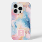 Waterverf Abstracte Marmeren Katoen Sky Case-Mate iPhone Case (Achterkant)