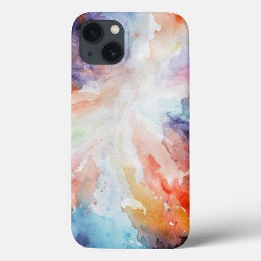 Waterverf Abstracte Multicolor Cloud Art Case-Mate iPhone Case (Achterkant)
