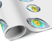 waterverf abstracte oesterschelpen cadeaupapier (Rol Hoek)