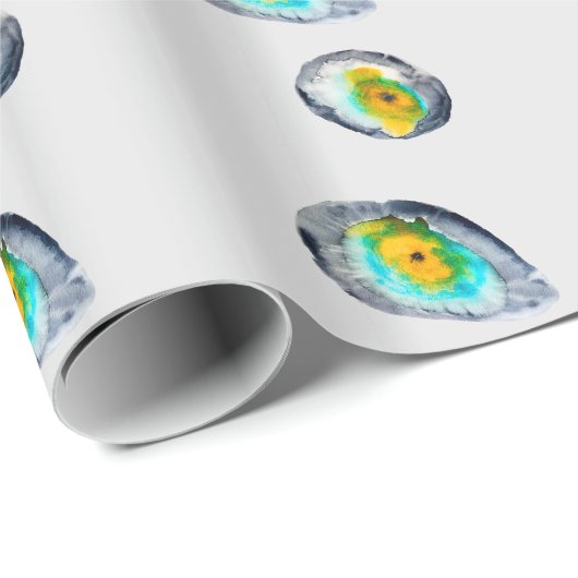 waterverf abstracte oesterschelpen cadeaupapier (Rol Hoek)