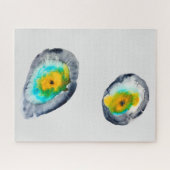 waterverf abstracte oesterschelpen legpuzzel (Horizontaal)